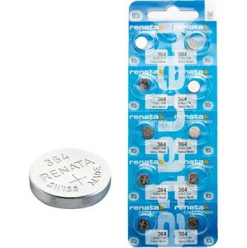Článková baterie Renata 364 Silver Oxide SR621SW 10 ks