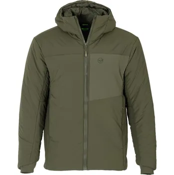 Rybářské oblečení Korda Bunda Insulated Hooded Jacket Dark Olive Velikost: 3XL