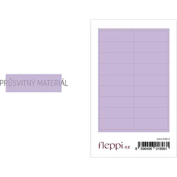 samolepka Fleppi Samolepky Barevné pruhy | průsvitné Barva samolepek: pastelově fialová