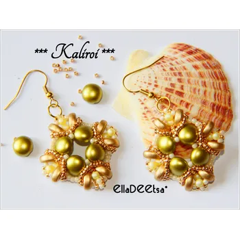 Korálek Náušnice Kaliroi č.722 - stavebnice