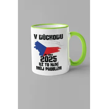 Hrnek Už to není můj problém Barva: Zelená