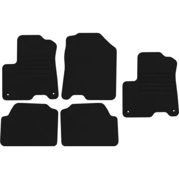 autokoberec Kobercové rohožky Edecor velurové 5 ks