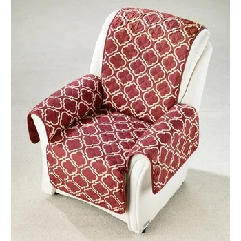 Napínací potah Die moderne Hausfrau Potah na křeslo oboustranný, bordeaux 634138