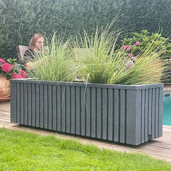 Květináč ROTO Květináč Balboa, mittelgrau, 1210×350×360 mm