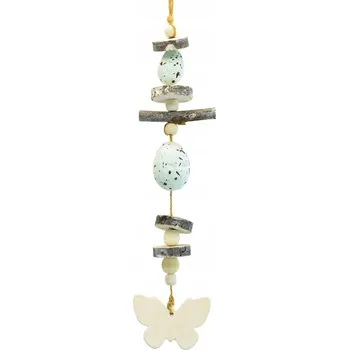 Velikonoční dekorace Velikonoční závěs z dřeva - motýli