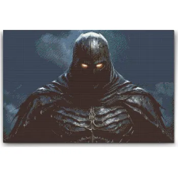 Diamantové malování Diamantové malování - Muž v temnotě Velikost: 40x60cm, Rámování: Pouze srolované plátno, Diamanty: Čtvercové