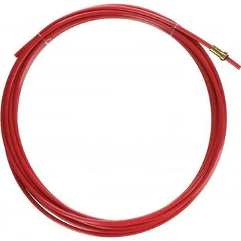 Stavební hořák Teflonový bowden červený 4 m pro hliník/nerez ø 1,0–1,2 mm