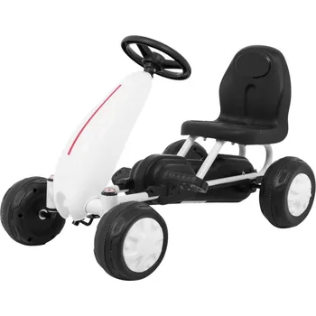 Dětské šlapadlo Mamido Dětská šlapací motokára bílá