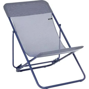 Zahradní lehátko Polohovací lehátko MAXITRANSAT ColorBlock BatylineISO modrá Indigo