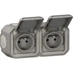 PLXN55 ZÁS.2X2P+T HOR.PŘEDK.POVRCH.ŠEDÁ