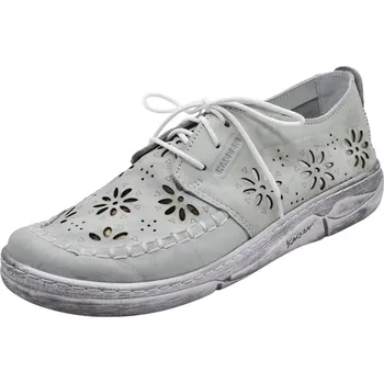 Dámské polobotky Dámské kožené polobotky KACPER 2-6473 šedá vel. 40