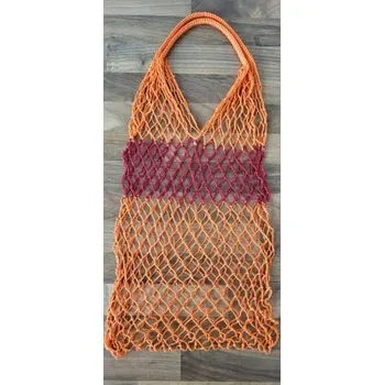 Síťovka - RUČNÍ VÝROBA - oranžová + červená