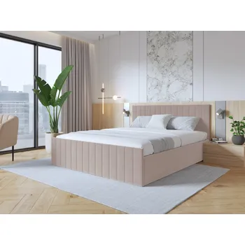 Postel Eka Čalouněná postel EMILY 90x200 cm Barva látky Trinity: (2322) Světlá modrá