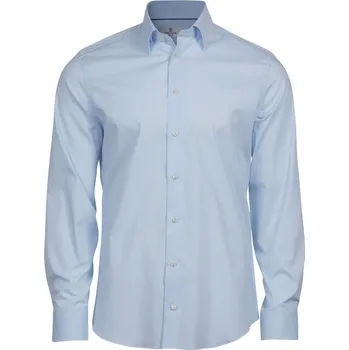 Pánská košile Luxusní elastická košile s dlouhým rukávem TJ 4024 light blue XL