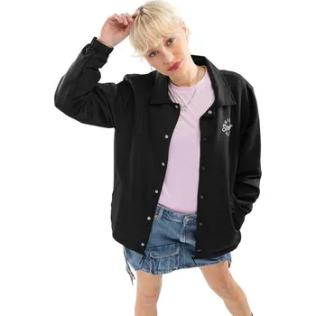 SIROKO Dánská bunda coach Black Moon-W Černá L BÍLÁ|ČERNÁ