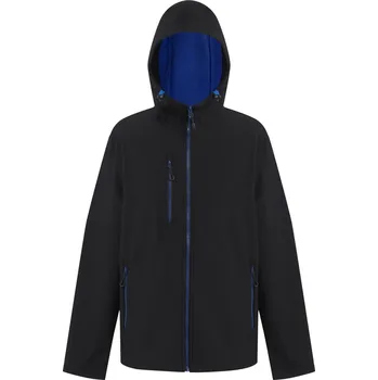 2-vrstvá softshellová bunda "Navigate" TRA 705 black-new royal 3XL