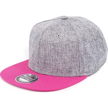 Kšiltovka Čepice Snap melange šedá melírová-fuchsiová (26mgf) UNI