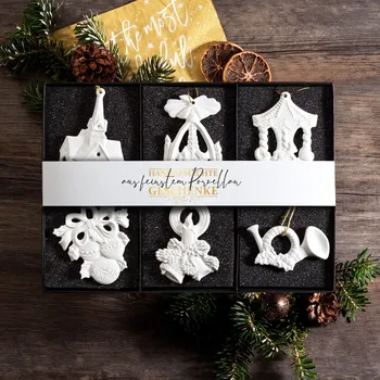 Vánoční dekorace Aelteste Volkstedter Porcelánová vánoční dekorace sada 6 ks 10307_1-6_BIS