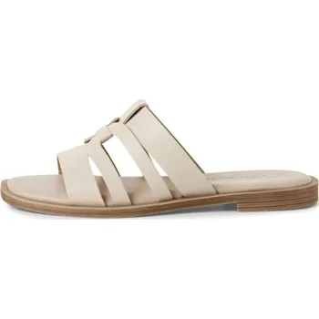 Dámské pantofle Tamaris dámské kožené pantofle 1-27103-42 krémové Velikost: 40