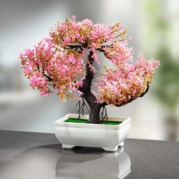 umělá květina Die moderne Hausfrau Umělá kvetoucí bonsaj, růžové květy 828031