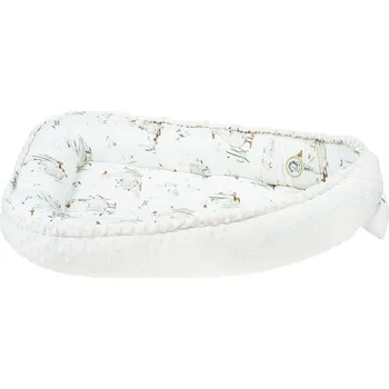 Hnízdečko pro miminko Hnízdečko pro kojenecké Kokon Bambusový s minky oboustranné 98x70 Husičky