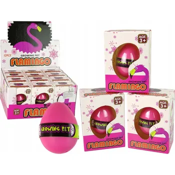 Rostoucí Vejce Plameňák 6 cm Růžové