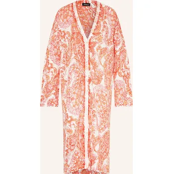 Dámský svetr Grace Dámský Pletený Kardigan Se Lnem, oranžová / růžová /...