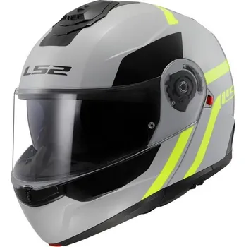 Helma na motorku LS2 Helmets LS2 FF908 STROBE II AUTOX GREY H-V YELLOW-06 - 3XL