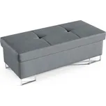 Eka Podnožka WILIAM 105 cm Barva látky: MONOLITH 85 (Šedá)