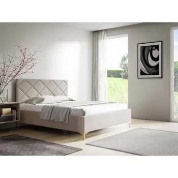 Postel Eka Čalouněná postel DIAMOND+ 160x200 cm Barva látky Trinity: (2322) Světlá modrá, Úložný prostor: Bez úložného prostoru