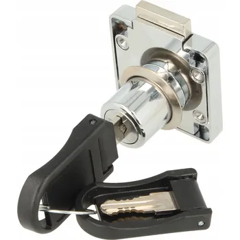 Nábytkové kování Kvadratický nábytkový zámek do skříňky pravý Master
