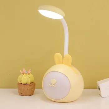 Lampička LED stolní lampa s nočním světlem - Zajíček žlutý