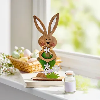 Die moderne Hausfrau Dřevěná dekorace Zajíc Fritz 490159