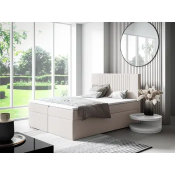 Postel Eka Kontinentální čalouněná postel LINA - Trinity (200x200 cm) Barva látky Trinity: (2325) Okrová