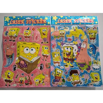 autodráha Samolepky SpongeBob - 17 ks Nové zboží