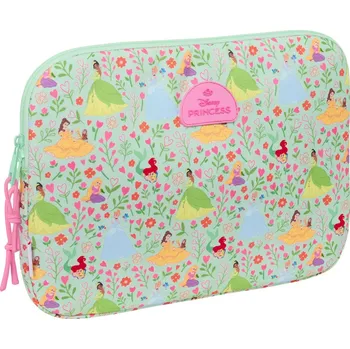 Penál Pouzdro na notebook Disney Princess Bloom Zelená Růžová 15,6'' (39,5 x 27,5 x 3,5 cm)