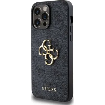 Pouzdro na mobilní telefon Guess PU 4G Metal Logo Zadní Kryt pro iPhone 14 Pro Max Šedá Zadní kryt z umělé kůže s metalickým logem 4G v šedé barvě, poskytuje ochranu proti oděrkám a lehkým nárazům. Tento kryt kombinuje praktič