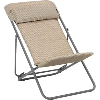 Zahradní lehátko Polohovací lehátko MAXITRANSAT+ BeComfort hnědá Moka