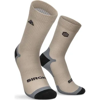 SIROKO Turistické ponožky do poloviny lýtka Addo Hnědá XL KAŠTANOVÁ