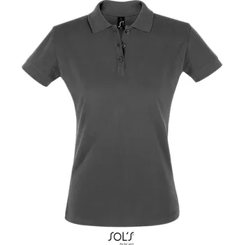 Dámské piqué polo Perfect Women dark grey M