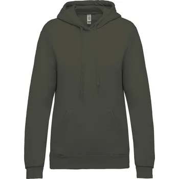 Dámská mikina Dámská mikina s kapucí K 473 dark khaki XS