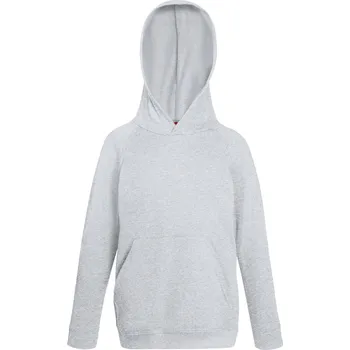 Dívčí mikina Dětská mikina s kapucí Kids Lightweight Hooded Sweat heather grey 7-8