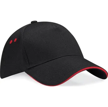 Kšiltovka 5 panelová sandwich kšiltovka B 15C black-classic red onesize