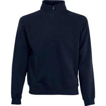 Pánská mikina Mikina s 1/4 zipem Premium Zip Neck Sweat deep navy 4XL