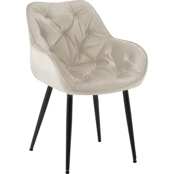 Jídelní židle Jídelní židle Tanna - samet | krémová