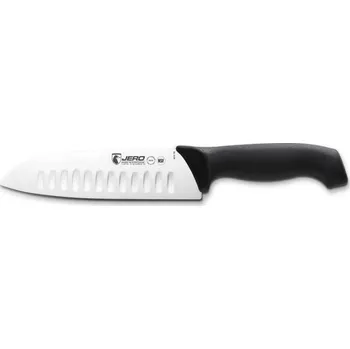 Kuchyňský nůž KOLIMAX Kuchyňský nůž JERO SANTOKU 18 cm/44 mm, rukojeť z černého elastomeru