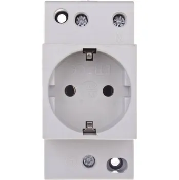 Elektrická zásuvka Zásuvka, Nástěnná elektrická lišta ETI Polam bílá