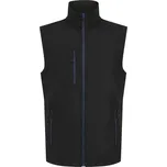 2-vrstvá softshellová vesta "Navigate" TRA 915 black-new royal XXL