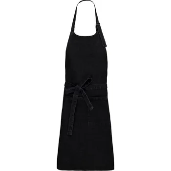 Pracovní zástěra Zástěra s laclem K 885 black denim onesize