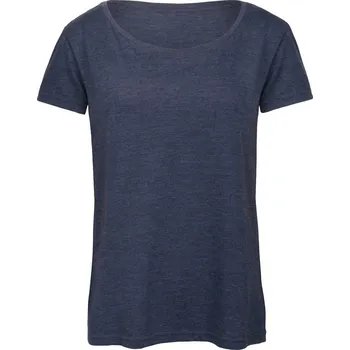 Dámské tričko Dámské tričko Triblend /women heather navy XS